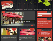 Tablet Screenshot of cave-lesvinsduterroir.com